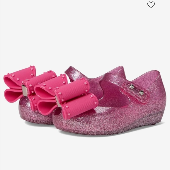 Mini Melissa Classic Bow Shoes-10 Toddler - Picture 2 of 7